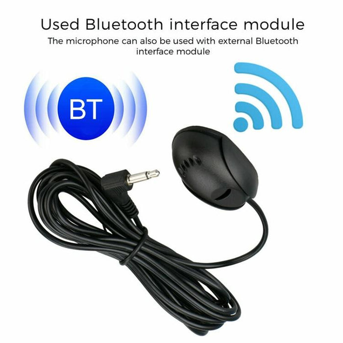 3.5Mm Angle Head Plug Car Gps Speaker Microphone 3M