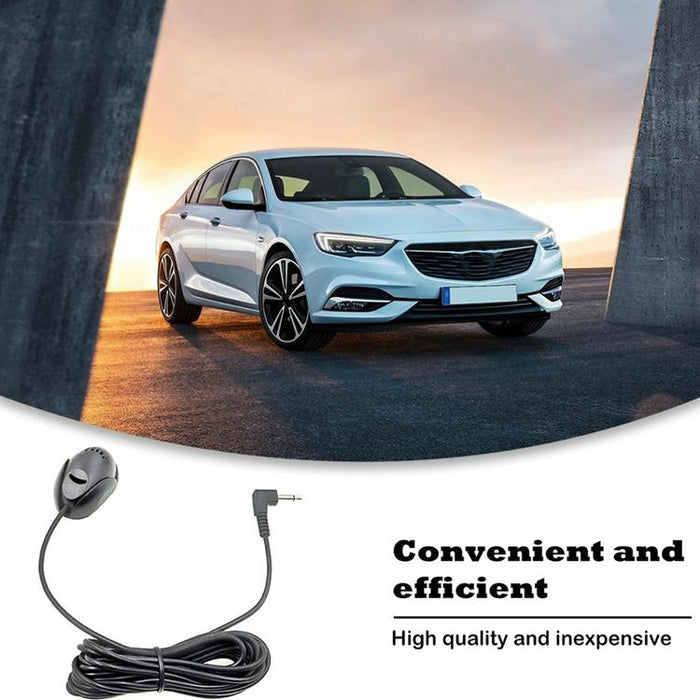 3.5Mm Angle Head Plug Car Gps Speaker Microphone 3M