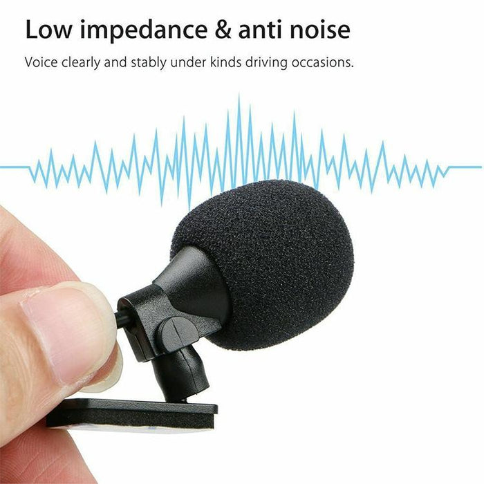 3M Mono 3.5Mm Angle Head Plug Car Dvd External Microphone