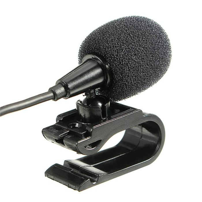 3M Stick-On Lavalier Mono Microphone For Car Gps / Bluetooth Audio 90° 3.5Mm Jack