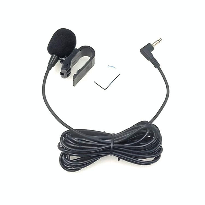 3M Stick-On Lavalier Mono Microphone For Car Gps / Bluetooth Audio 90° 3.5Mm Jack