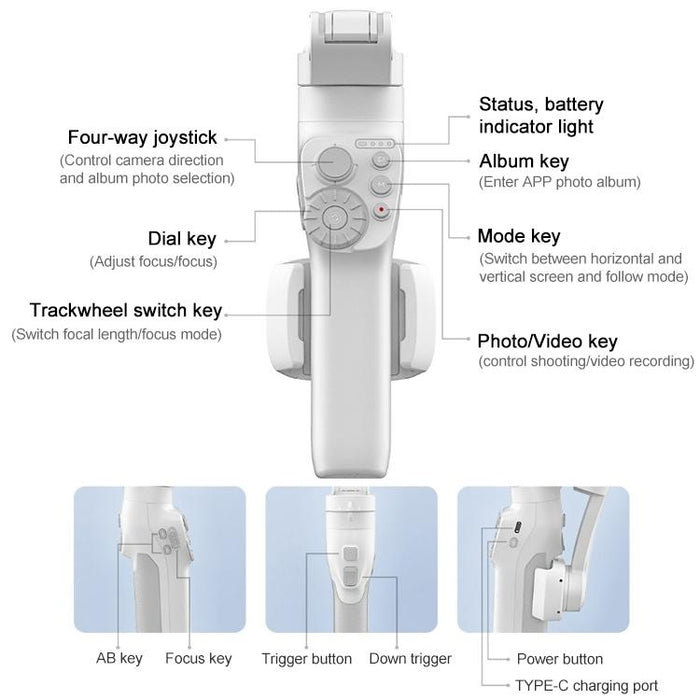 Vimble 3 Handheld Stabilizer Smart Three-Axis Follow-Up Anti-Shake Gimbal