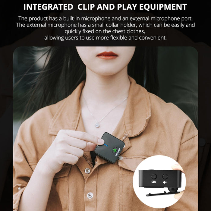 2.4G Wireless Camera Microphone Set For Live Interviews