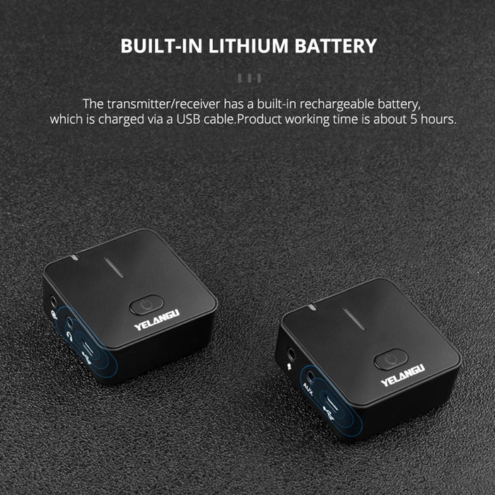 2.4G Wireless Camera Microphone Set For Live Interviews