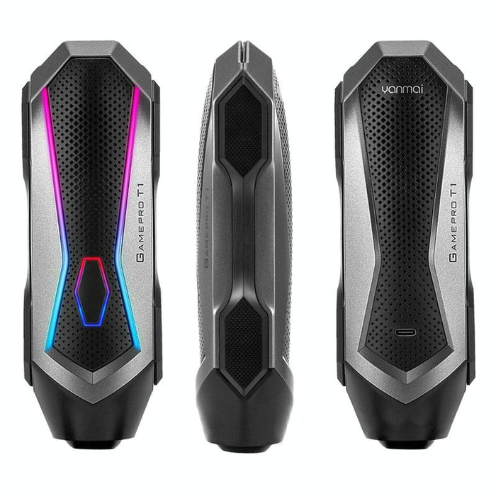 360-Degree Rotating Gaming Microphone With Rgb Lighting & Usb-C Cable