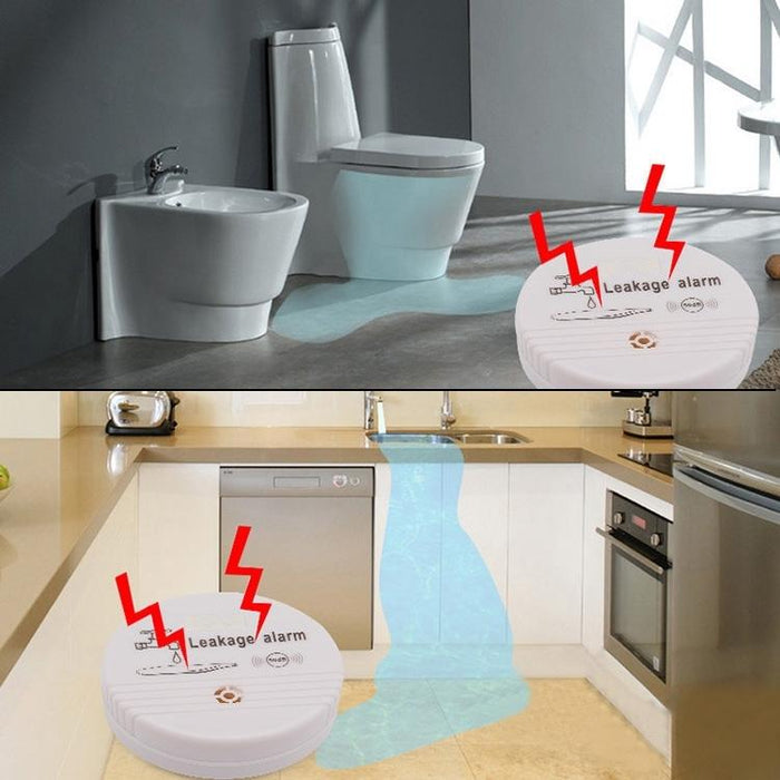 360 Degrees Water Leak Detector Sensor 85Db Volume Water Leakage Alarm For Home Kitchen Toilet Floor