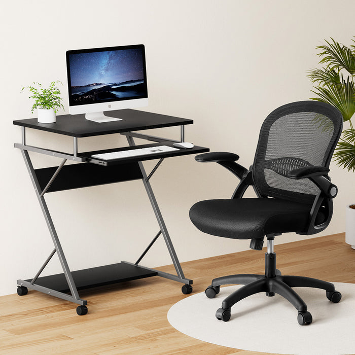 Office Chair & Desk Set With Keyboard Shelf