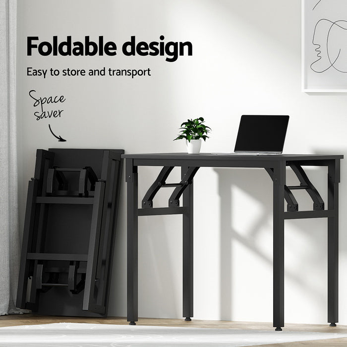 Foldable Mesh Office Chair And Desk Set