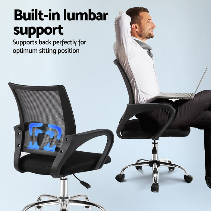 Foldable Mesh Office Chair And Desk Set