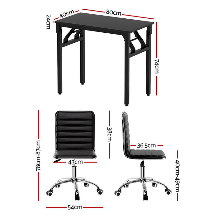 Foldable Padded Chair And Desk