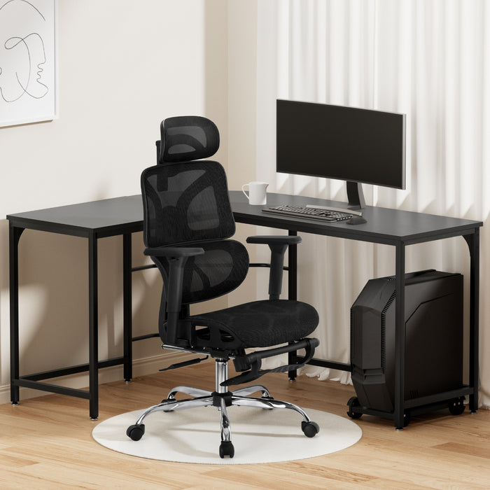 Computer Desk L-Shape Study Desks Ergonomic Office Chair Mesh Chairs