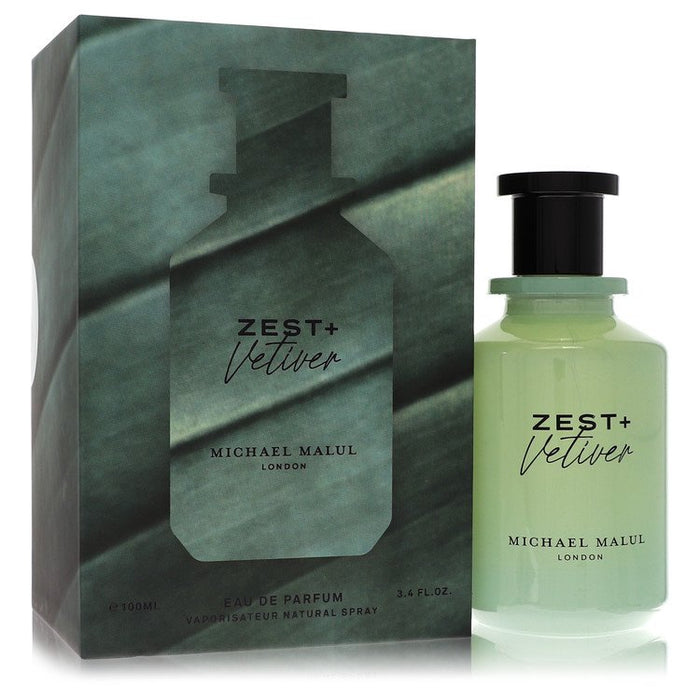 Michael Malul Zest + Vetiver Eau De Parfum Spray For Men-100 Ml
