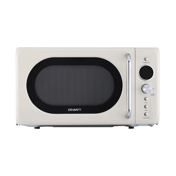 20L Microwave Oven 700W Cream