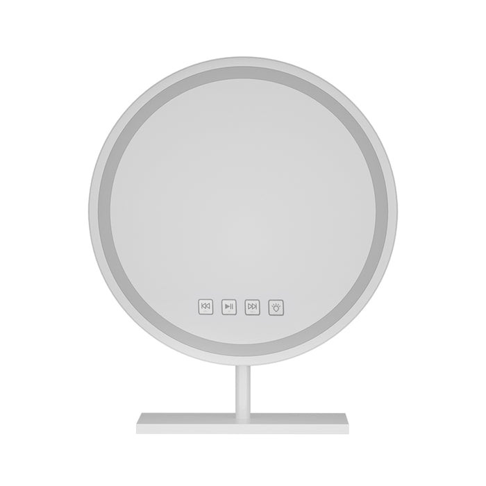 Makeup Mirror 40X40Cm Hollywood Vanity With Led Light Tabletop Round
