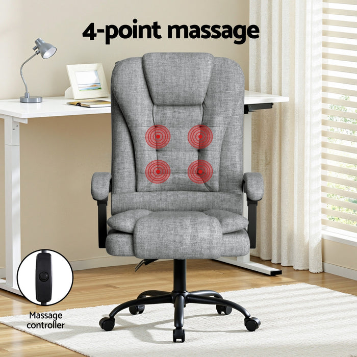 Executive Office Chair 4-Point Massage Adjustable Ergonomic Recline Back