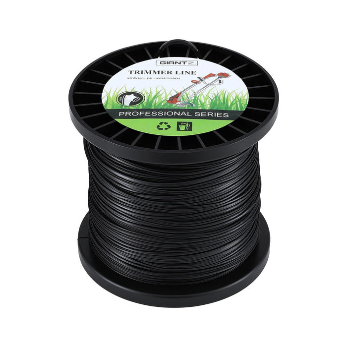 100M Whipper Snipper Trimmer Line 2.4Mm Star Nylon String Cord Black