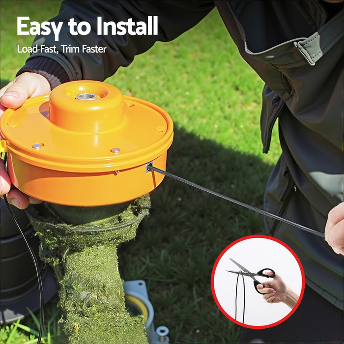 100M Whipper Snipper Trimmer Line 2.4Mm Star Nylon String Cord Black