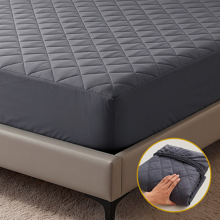 Water-Resistant Mattress Protector Microfiber 360° Fit King Single