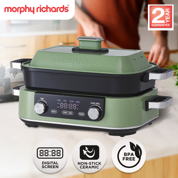 3L Non-Stick Multifunction Electric Cooker Pan Green