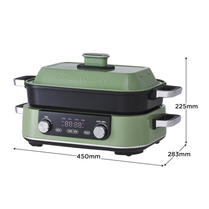 3L Non-Stick Multifunction Electric Cooker Pan Green