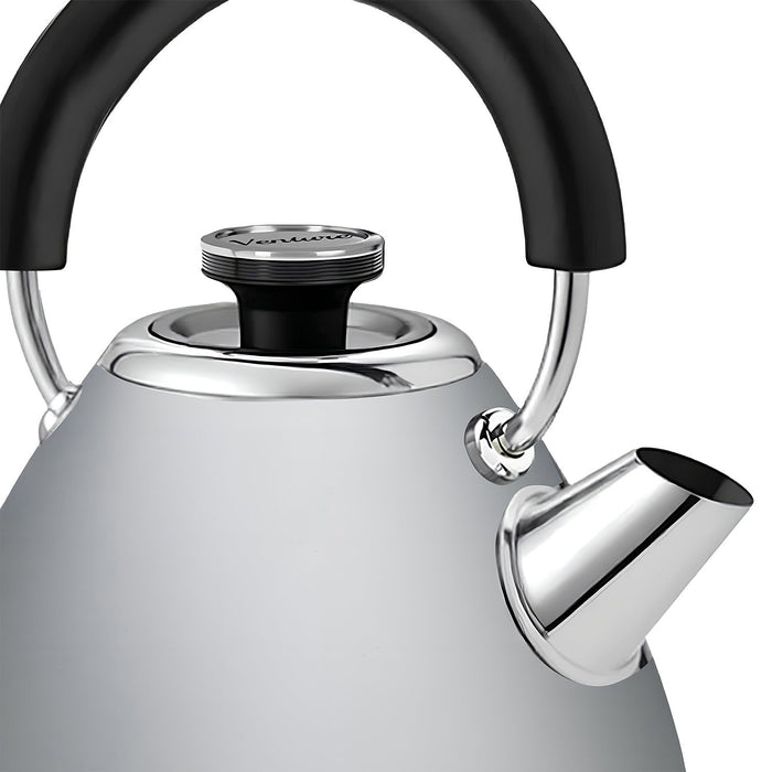 1.5L Venture Collection Pyramid Kettle In Steel Grey