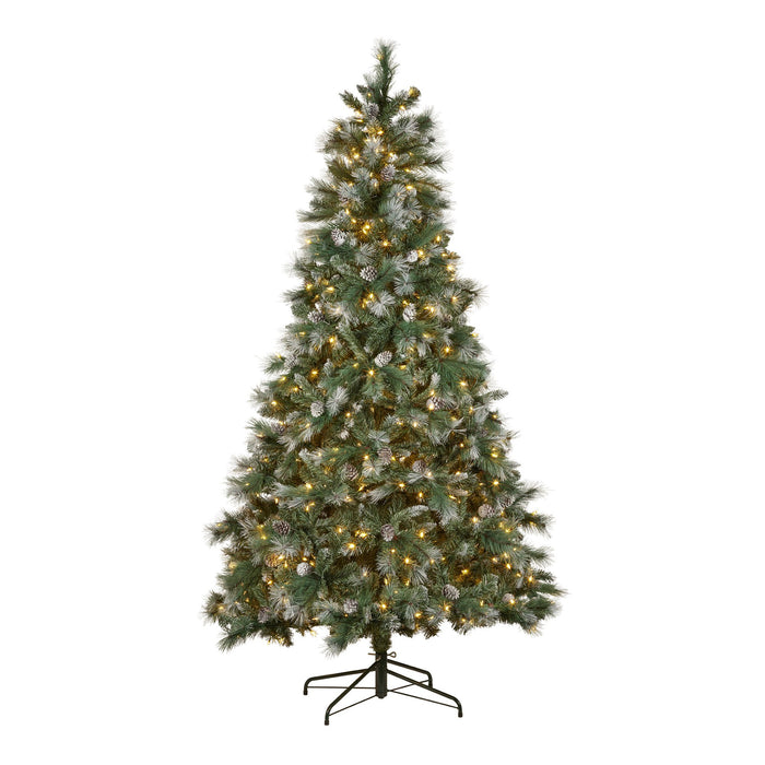 1.8M Bayville Pine Pre-Lit Christmas Tree
