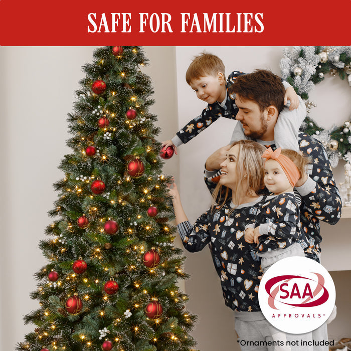 1.8M Bayville Pine Pre-Lit Christmas Tree