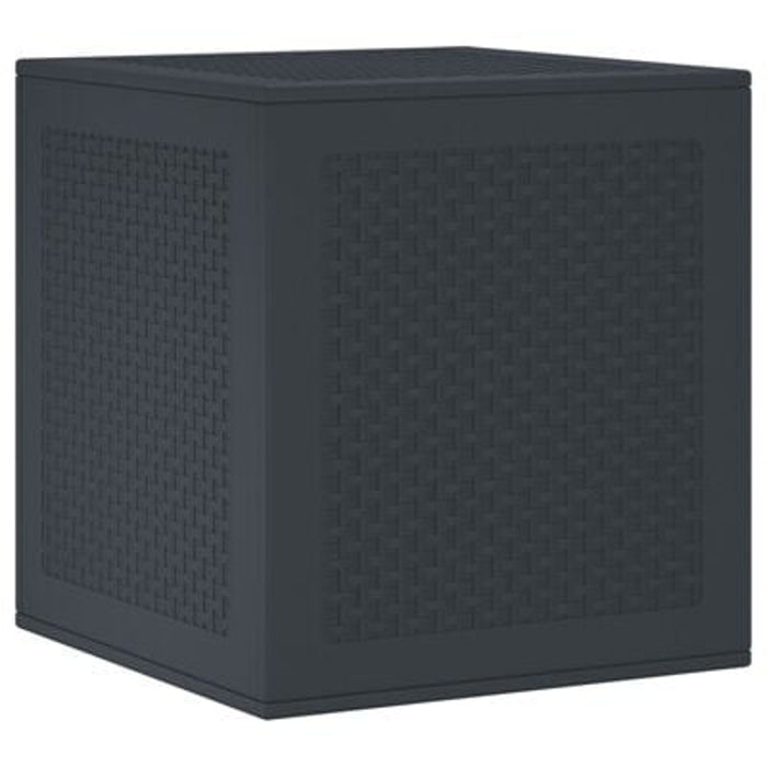 Garden Storage Box Anthracite 55X53X57 Cm Pp Nibpik