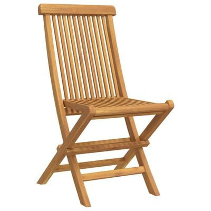 5 Piece Garden Dining Set Solid Wood Teak Topioxn