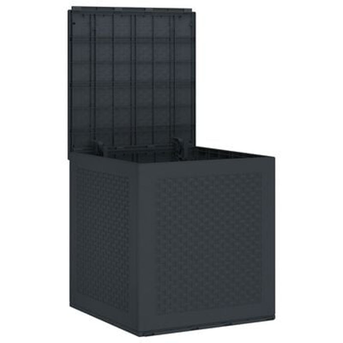 Garden Storage Box Anthracite 55X53X57 Cm Pp Nibpik