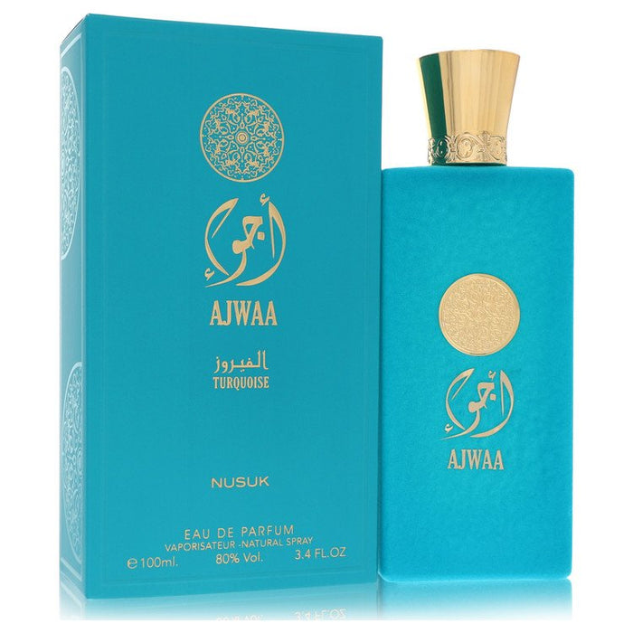 Nusuk Ajwaa Turquoise Eau De Parfum Spray By Nusuk For Women-100 Ml