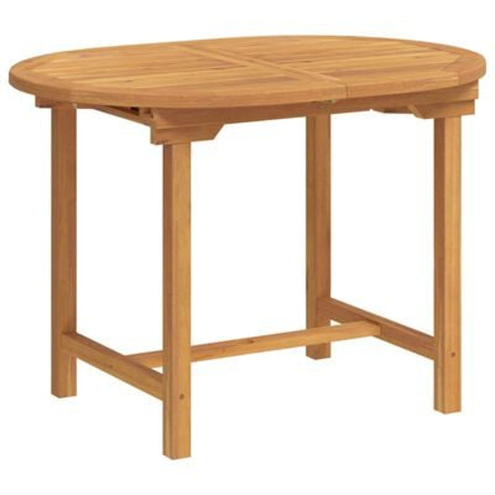 5 Piece Garden Dining Set Solid Wood Teak Topioxn