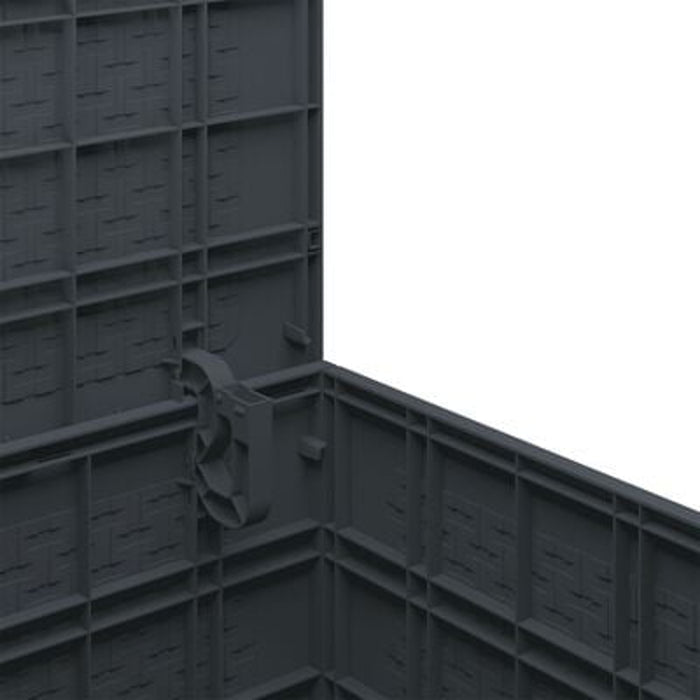 Garden Storage Box Anthracite 55X53X57 Cm Pp Nibpik