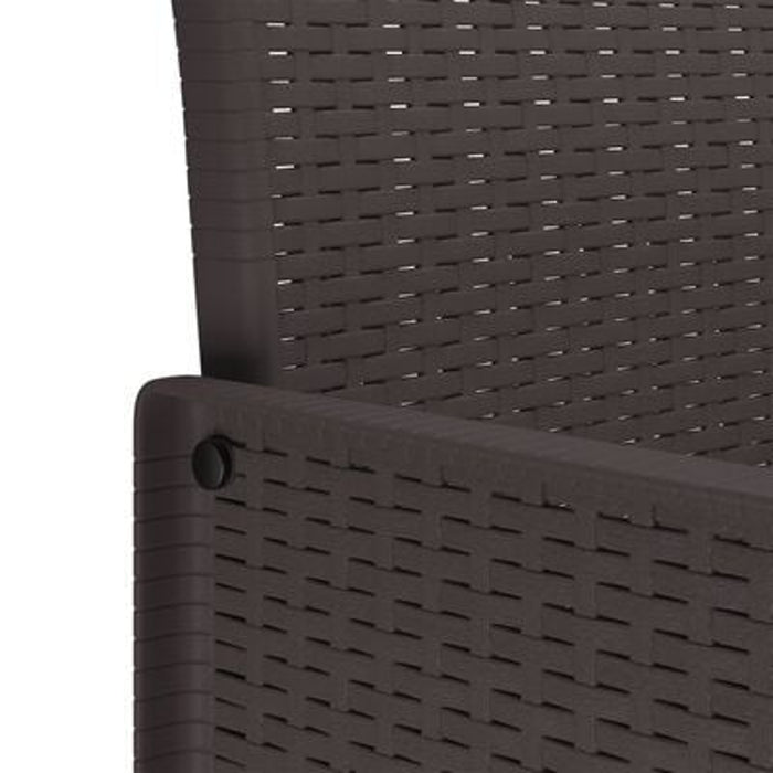 Garden Chairs With Cushions 4 Pcs Brown Poly Rattan Naiaii