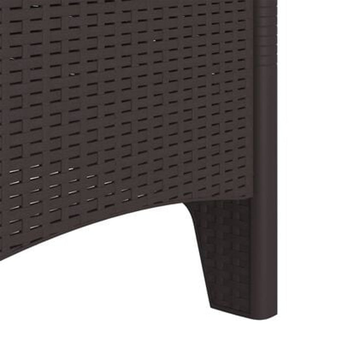 Garden Chairs With Cushions 2 Pcs Brown Poly Rattan Naiapp