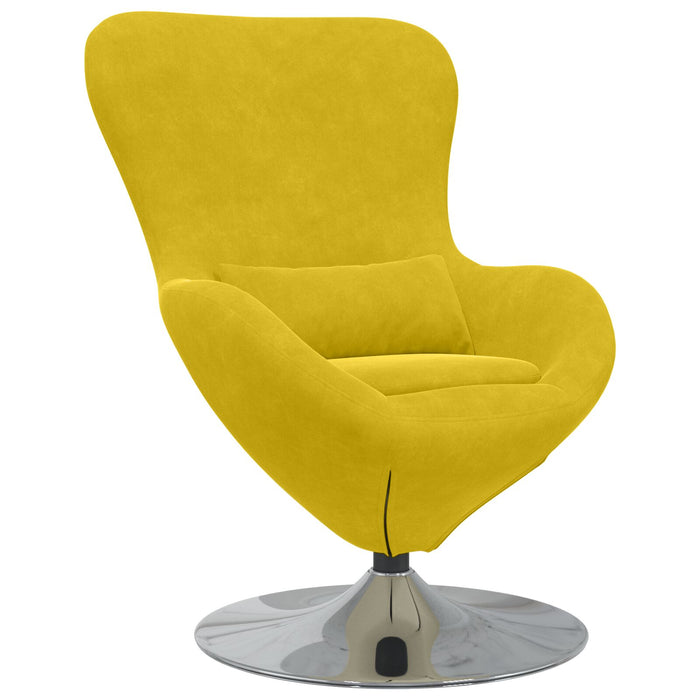 Egg Chair Yellow Velvet Axbbxito