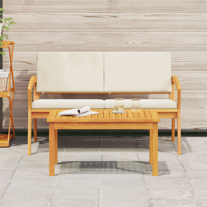 Coffee Table 75X40X38 Cm Solid Wood Acacia Aoblalt