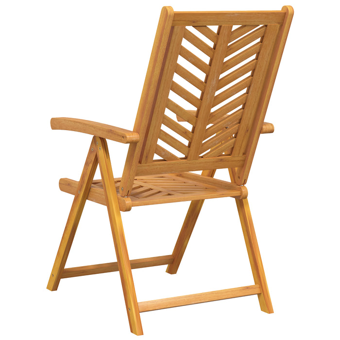Reclining Garden Chairs 4 Pcs Solid Wood Acacia Topaota