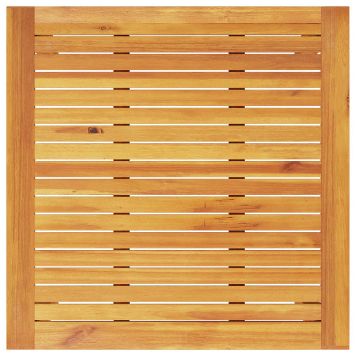 3 Piece Outdoor Dining Set - Solid Acacia Wood Ttipllk