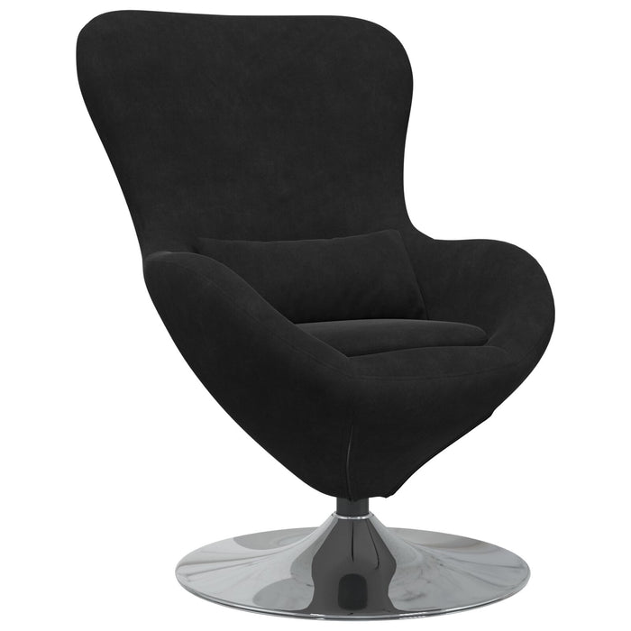 Egg Chair In Black Velvet Axbbxitb