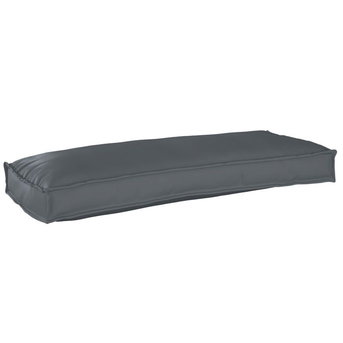 Outdoor Cushion Anthracite Polyester 100 Cm X 40 Cm X 8 Cm Axbbolon