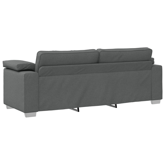 3-Seater Couch Dark Grey 178 Cm Fabric Aobpxtn
