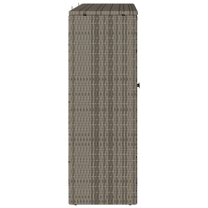 Storage Cabinet Grey 100X36X102 Cm Rattan Aobtnxt