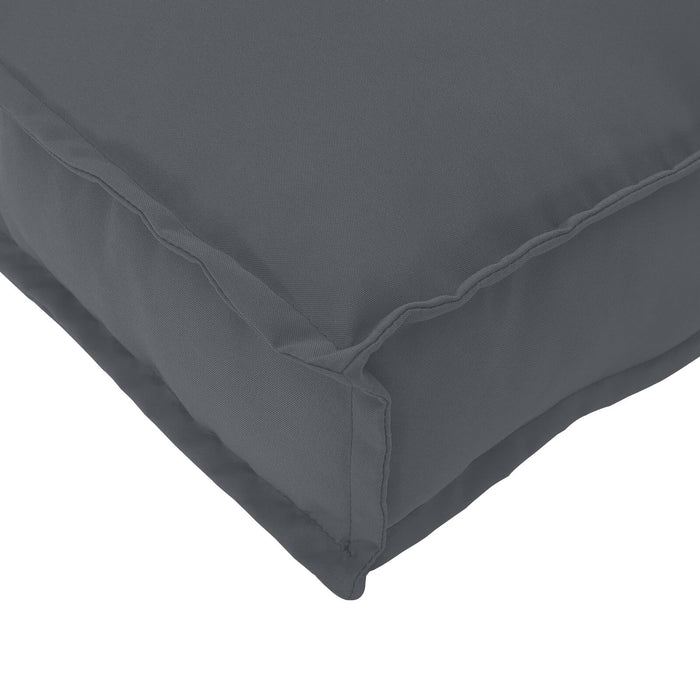 Outdoor Cushion Anthracite Polyester Long Durable Cushion Axbbolpn