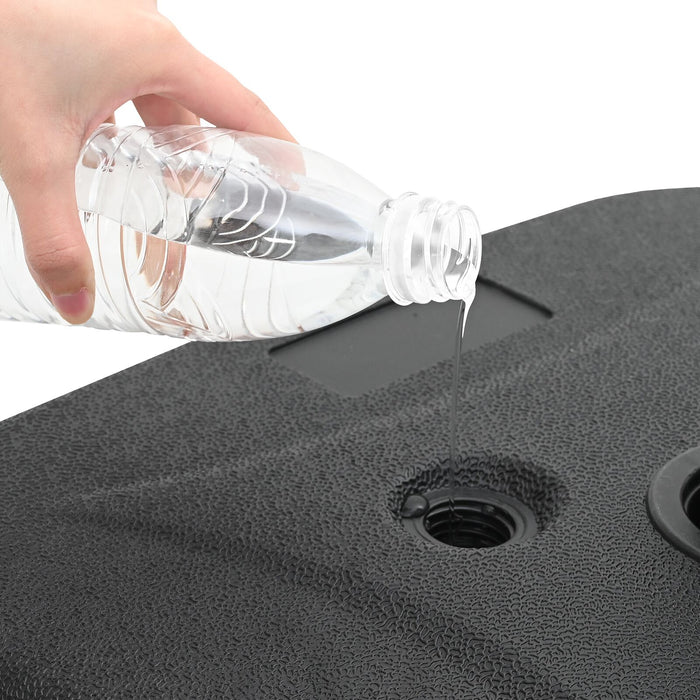 Outdoor Parasol Base - 28 Kg Of Sand Or 24 L Of Water Axbblkxn