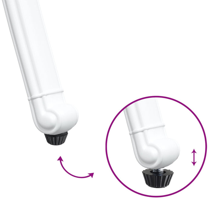 Outdoor Chairs 2 Pack White Cast Aluminium Axbbxtix