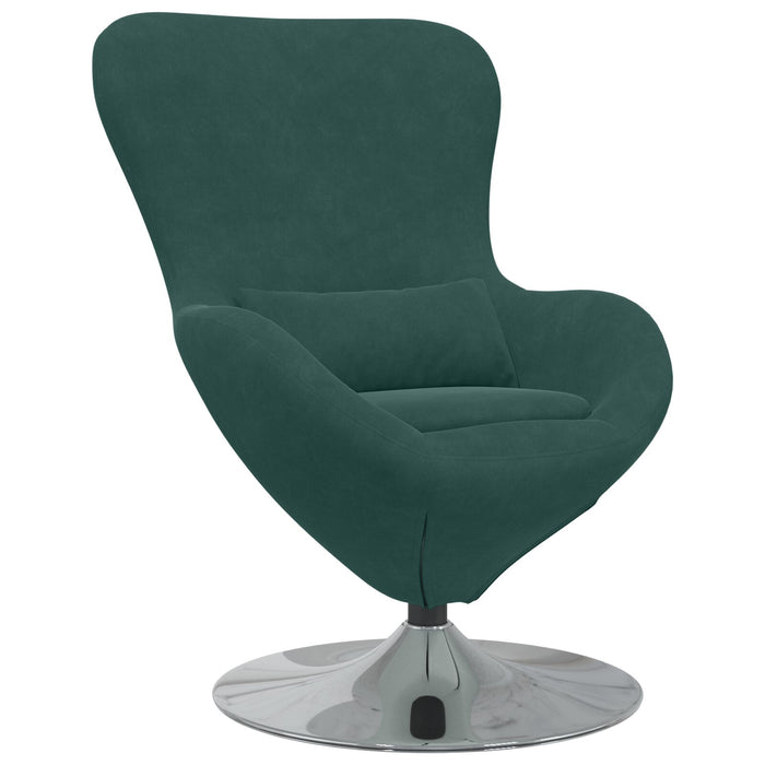 Egg Chair In Dark Green Velvet Axbbxixl