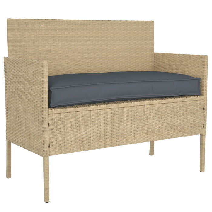 Outdoor Cushion Anthracite Polyester 100 Cm X 40 Cm X 8 Cm Axbbolon