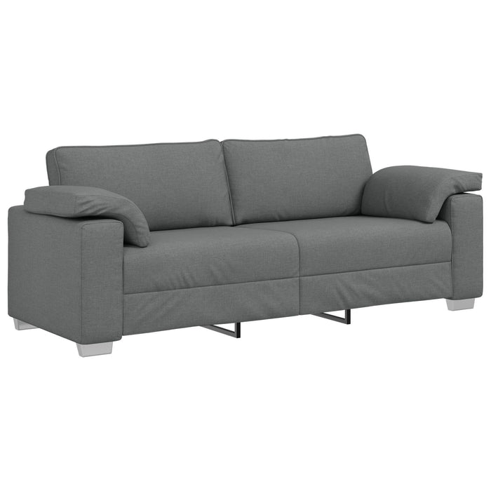 3-Seater Couch Dark Grey 178 Cm Fabric Aobpxtn