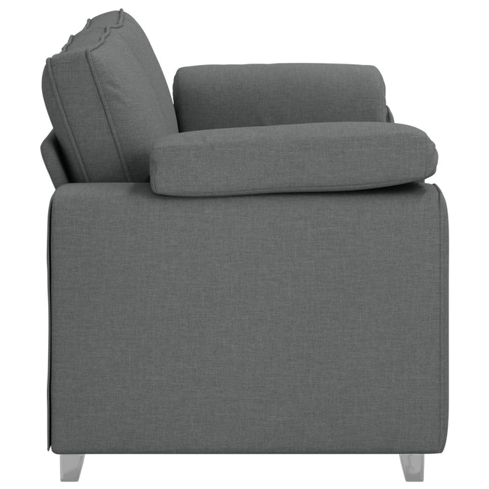 Loveseat Sofa In Dark Grey, 140 Cm Fabric Aobpxxn